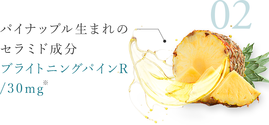 パイナップル生まれのセラミド成分 ブライトニングパインR/30mg
